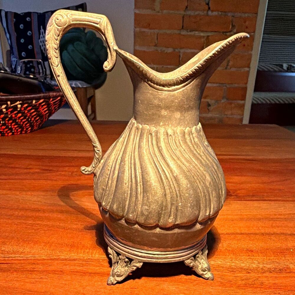 Vintage Oneida Small Pewter Pitcher Jug with Handle, Portugal
